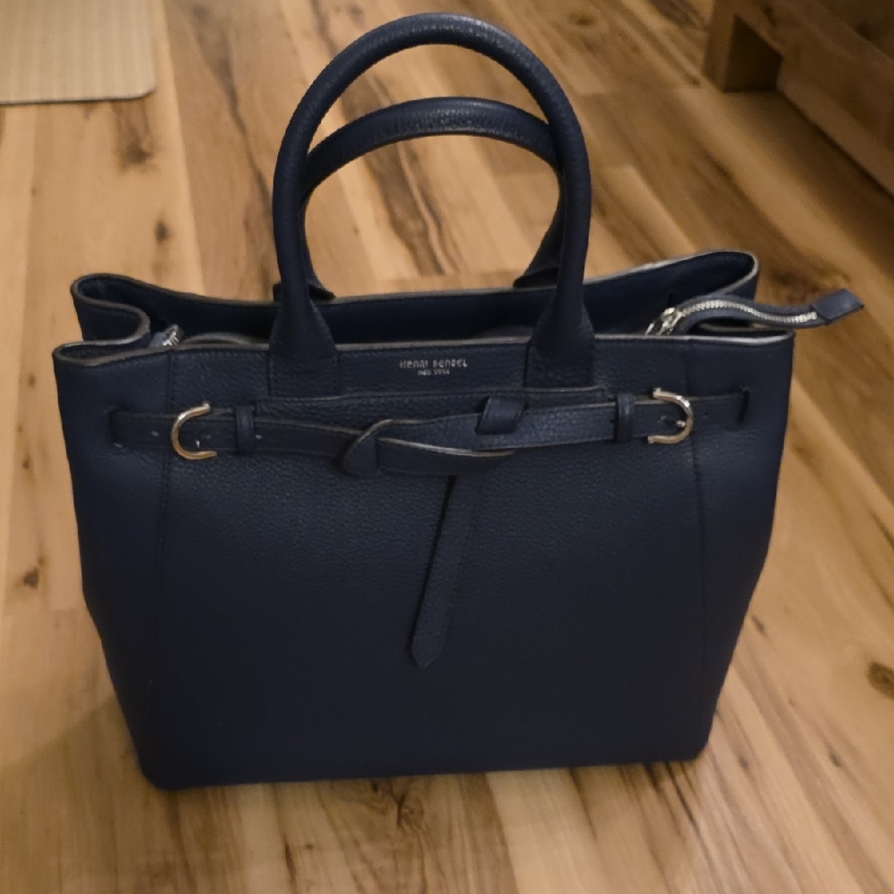 Elegant Navy Satchel by HENRY BENDEL